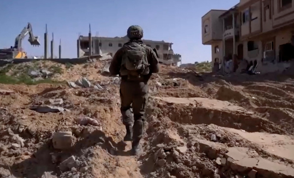 Στιγμιότυπο με Ισραηλινό στρατιώτη στον πόλεμο στη Γάζα / Φωτ.: Reuters