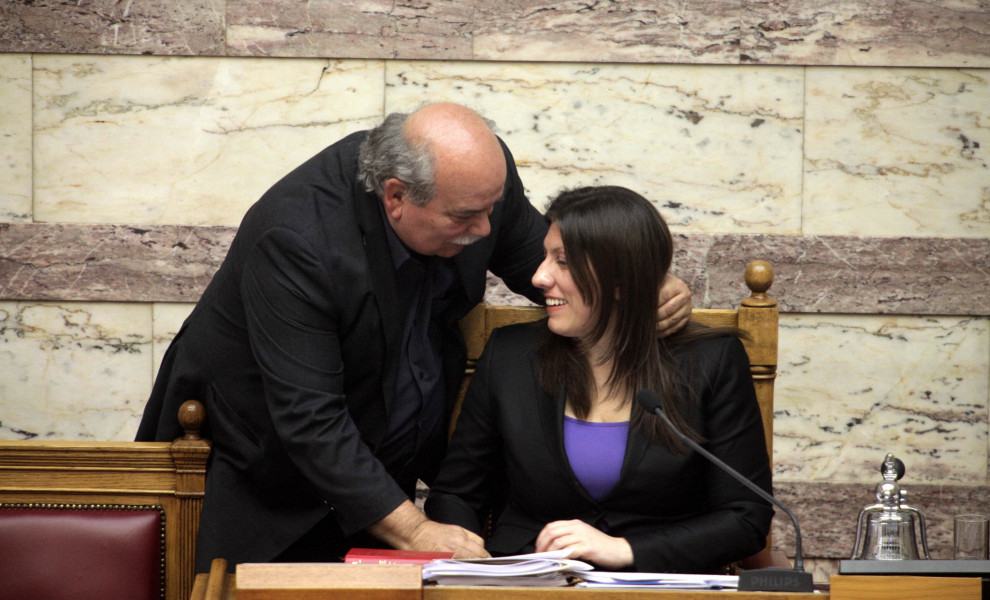 Ο Νίκος Βούτσης με τη Ζωή Κωνσταντοπούλου / Eurokinissi (φωτογραφία αρχείου)