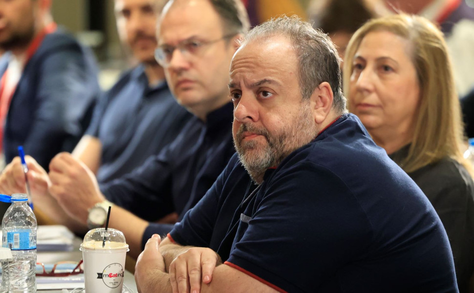 Ο Κώστας Γεννηδούνιας στη συνεδρίαση της Κεντρικής Επιτροπής του ΣΥΡΙΖΑ/Φωτ. EUROKINISSI