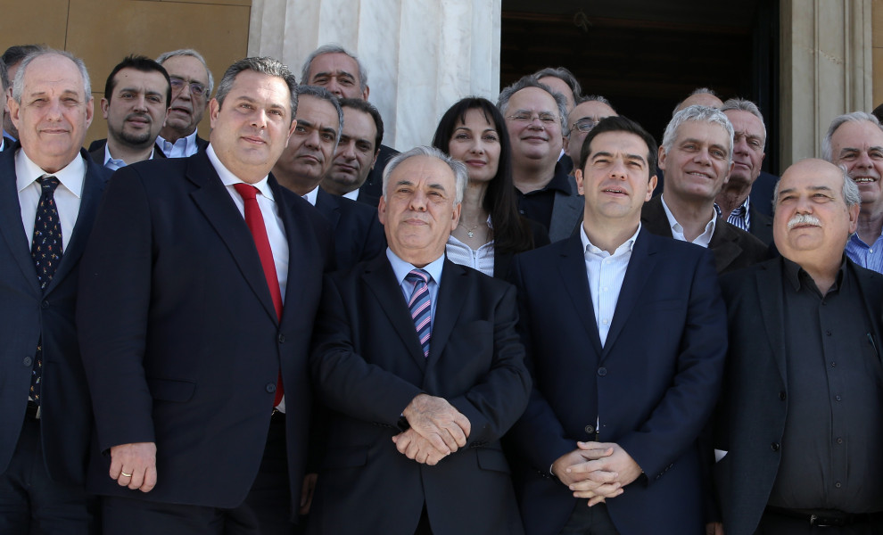 Υπουργικό Συμβούλιο της κυβέρνησης Τσίπρα, Ιανουάριους 2015 / Intime