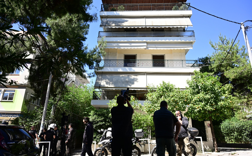Το σπίτι που έγινε η μητροκτονία στο Χαϊδάρι / Φωτ.: Eurokinissi