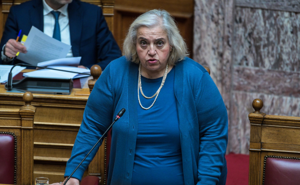 Η υφυπουργός Εξωτερικών Αλεξάνδρα Παπαδοπούλου (Eurokinissi)