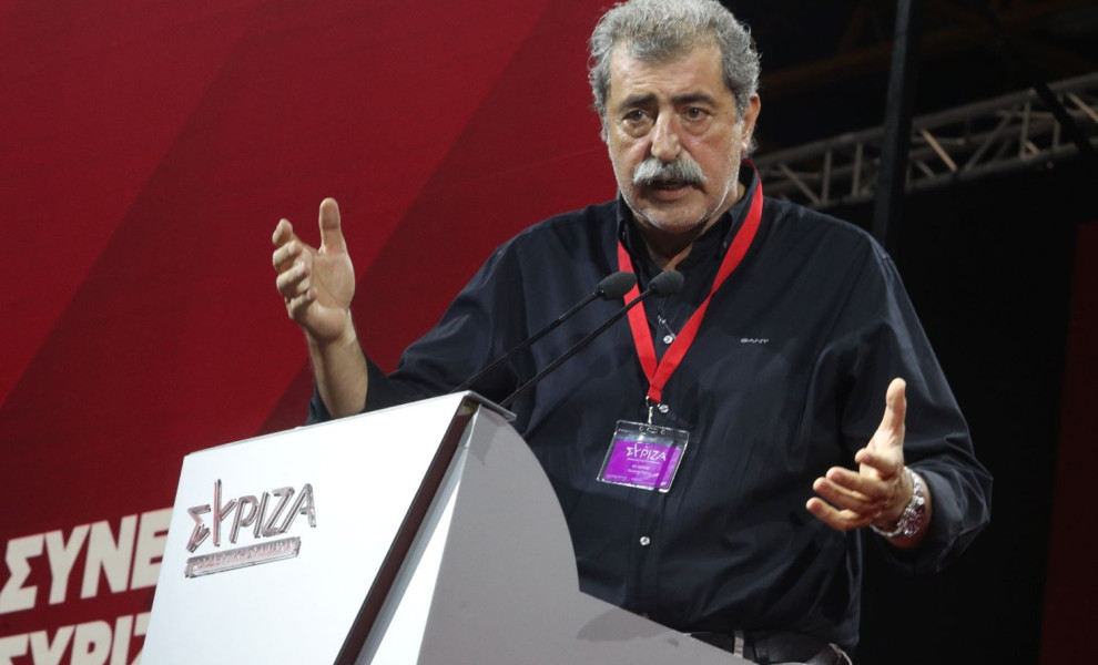 Ο βουλευτής του ΣΥΡΙΖΑ, Παύλος Πολάκης, στο βήμα του συνεδρίου του ΣΥΡΙΖΑ/Φωτ. EUROKINISSI