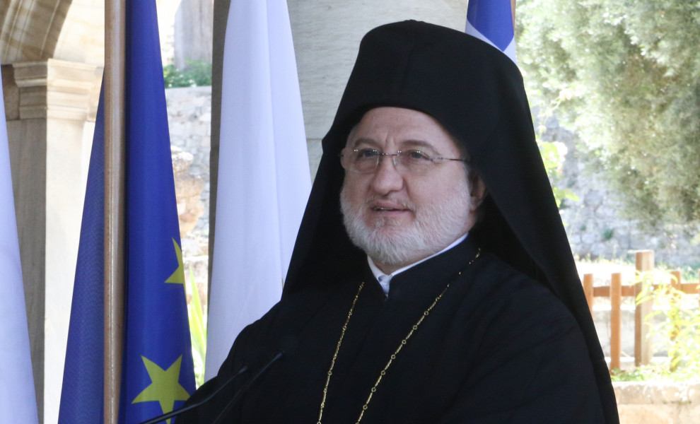 Ο Αρχιεπίσκοπος Αμερικής Ελπιδοφόρος. Φωτό: Eurokinissi