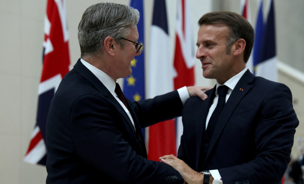 Κιρ Στάρμερ, Εμανουέλ Μακρόν / Φωτ.: Reuters