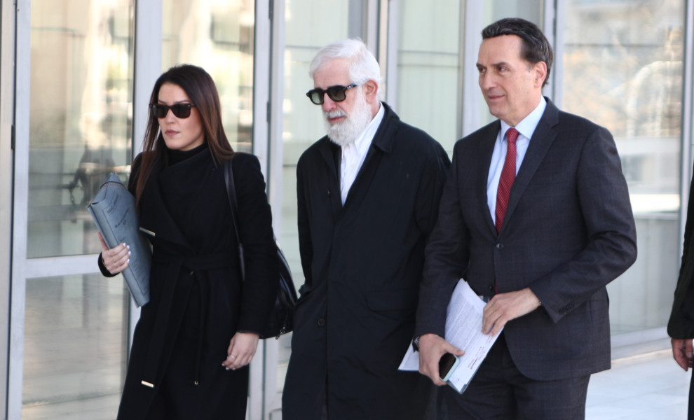 Ο Πέτρος Φιλιππίδης με τον Μιχάλη Δημητρακόπουλο / Φωτ. αρχείου Eurokinissi