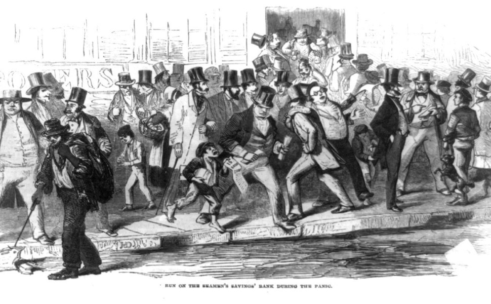 Απεικόνιση από τον «Πανικό του 1857» / Φωτ.: Wikipedia Απεικόνιση από τον «Πανικό του 1857» / Φωτ.: Wikipedia