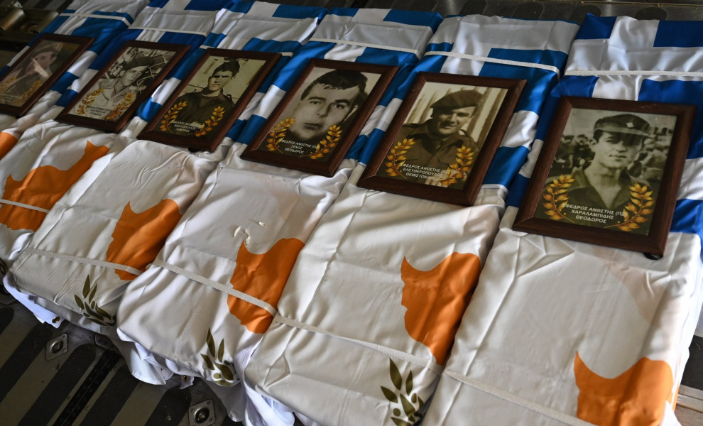 Επαναπατρισμός ταυτοποιηθέντων λειψάνων πεσόντων οπλιτών από την Κύπρο στην Ελλάδα/Eurokinissi