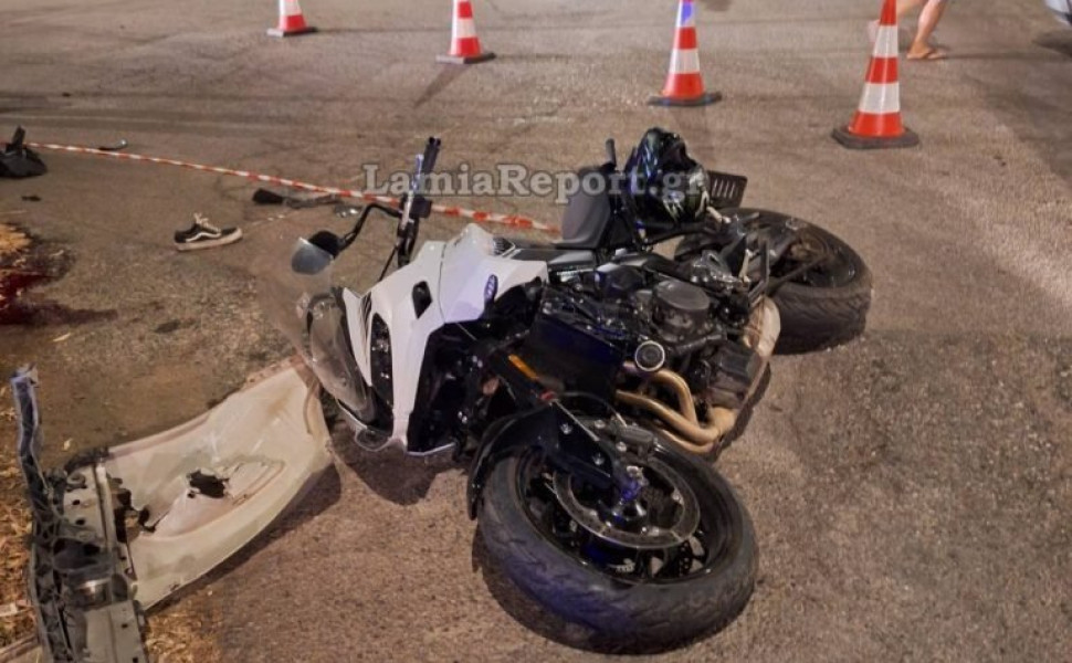 Η μοτοσικλέτα της 32χρονης. LamiaReport