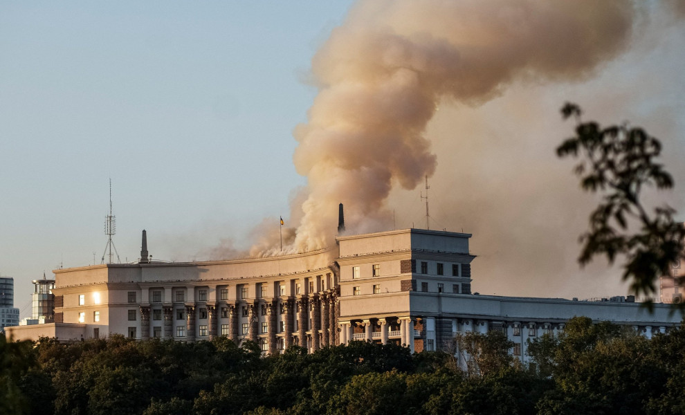 Κυβερνητικό κτίριο στο Κίεβο χτυπήθηκε από ρωσιό drone / Reuters