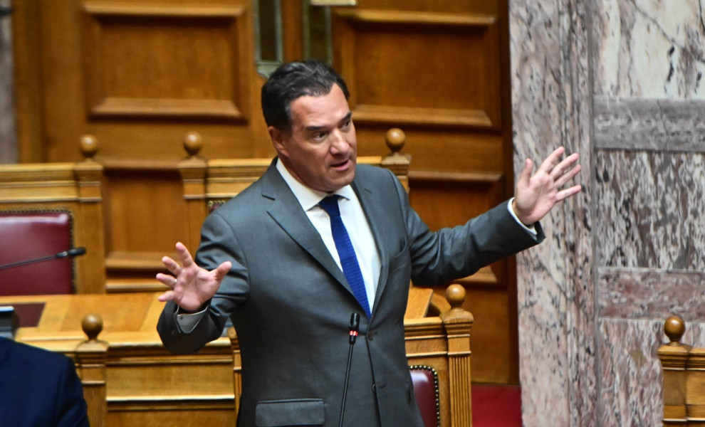 Ο Άδωνις Γεωργιάδης στη Βουλή / Eurokinissi