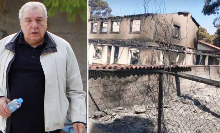 «Όλα στάχτη σε μια νύχτα»: Οι φλόγες κατέστρεψαν ολοσχερώς το εξοχικό του Τάσου Χαλκιά