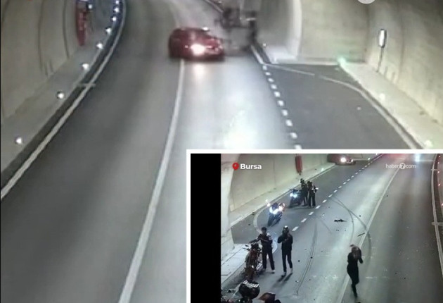 Σκοτώθηκε μπροστά στα μάτια της συζύγου του: Τρομακτικό τροχαίο με μηχανή σε σήραγγα στην Τουρκία