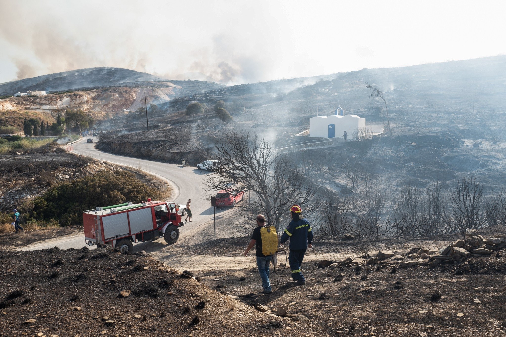 Αναθεωρημένα στοιχεία για τη φωτιά στην Αττική: Στάχτη 105.000 στρέμματα σύμφωνα με το Copernicus