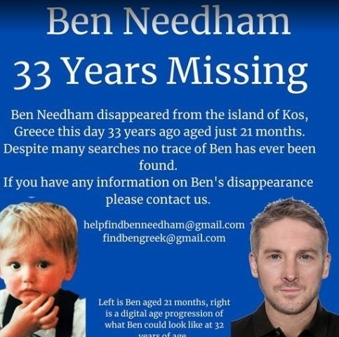 Μπεν Νίνταμ: 33 χρόνια από την εξαφάνισή του στην Κω - «Πώς θα είναι σήμερα»