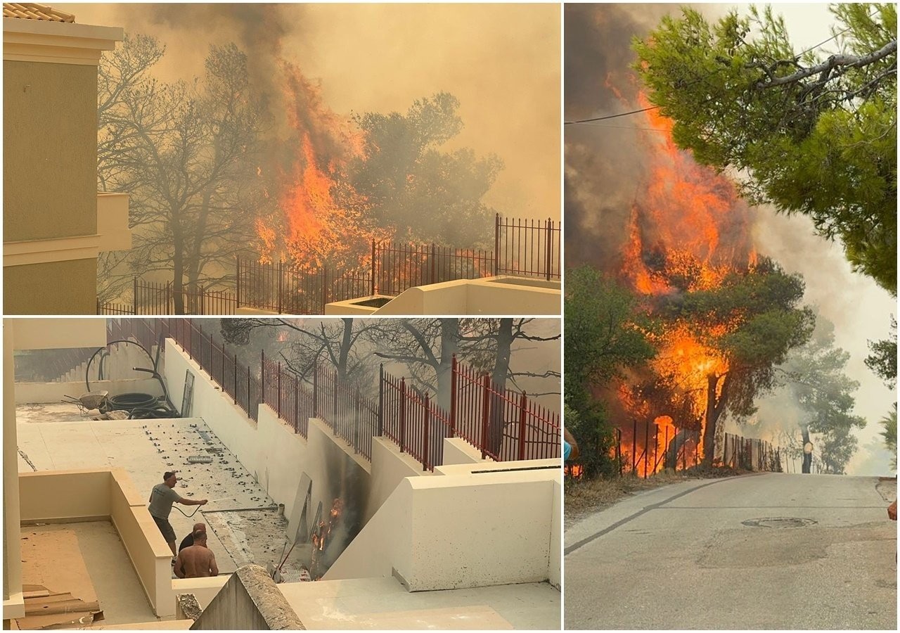 Η Αττική φλέγεται: Δραματικές ώρες σε Πεντέλη, Βριλήσσια, Χαλάνδρι - Καίγονται σπίτια