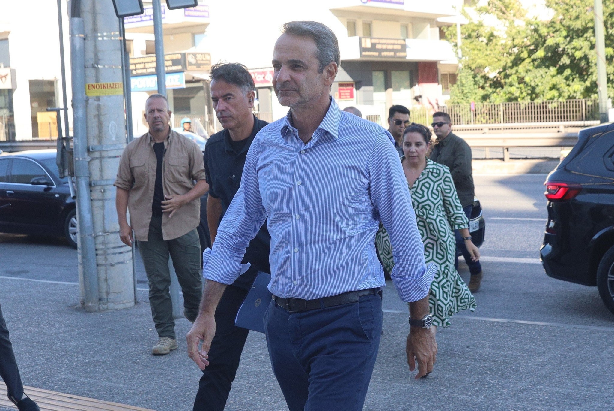 Στα καμένα της Πεντέλης ο Κυριάκος Μητσοτάκης - Σύσκεψη με την Περιφέρεια και τους Δήμους