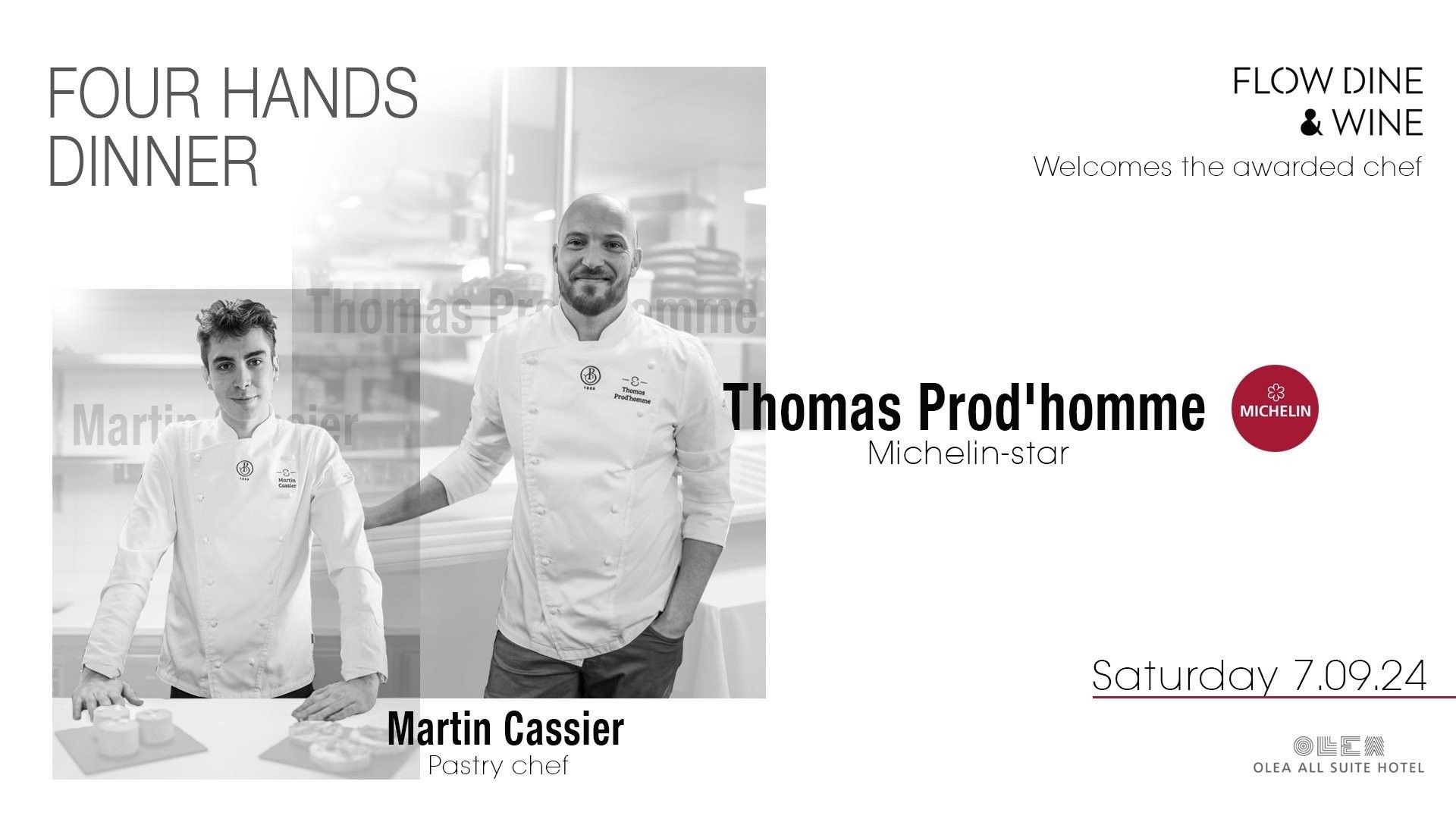 O βραβευμένος με αστέρι Michelin Chef Thomas Prod'homme στο Flow Dine & Wine