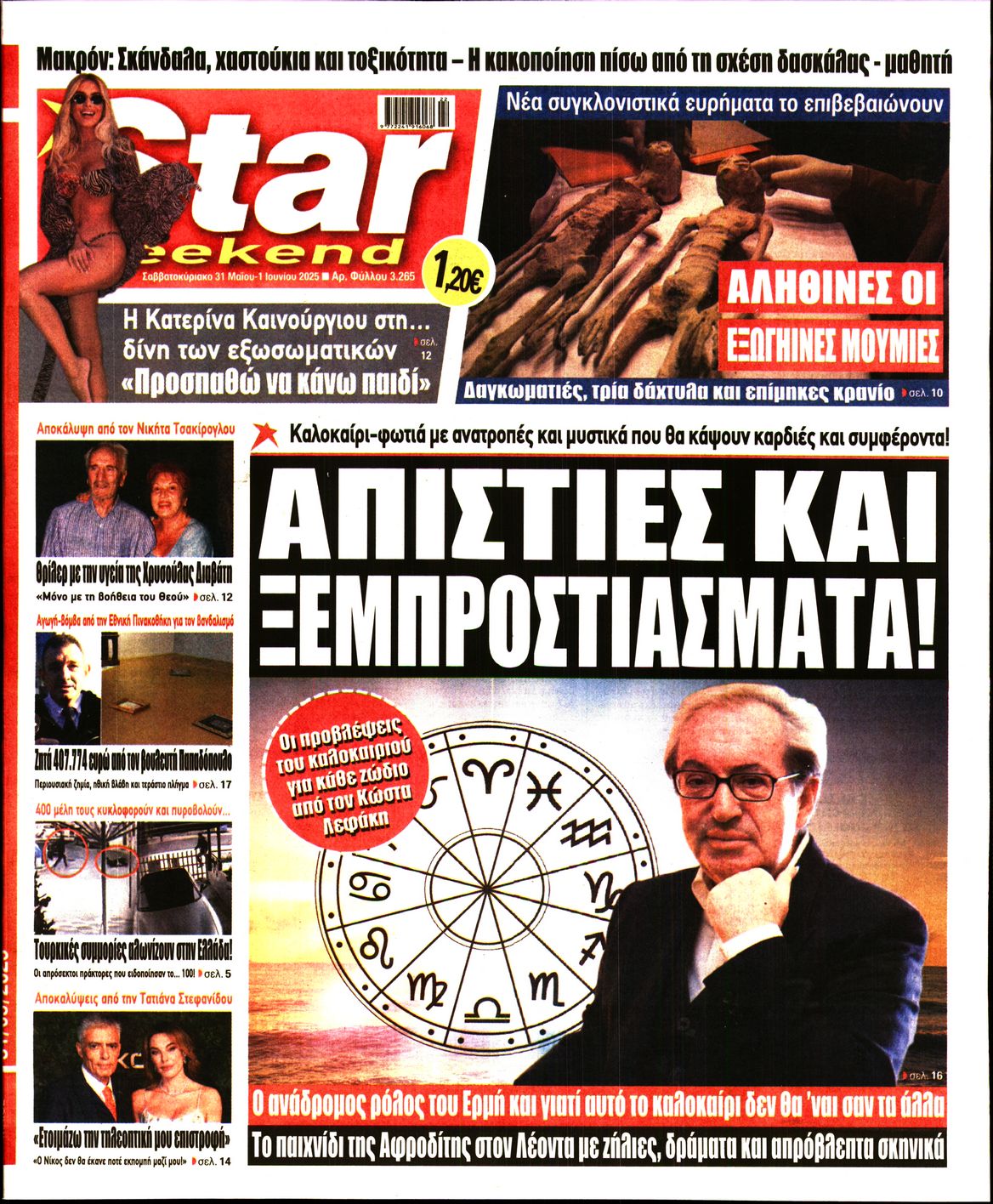 Πρωτοσέλιδο εφημερίδας STAR PRESS  