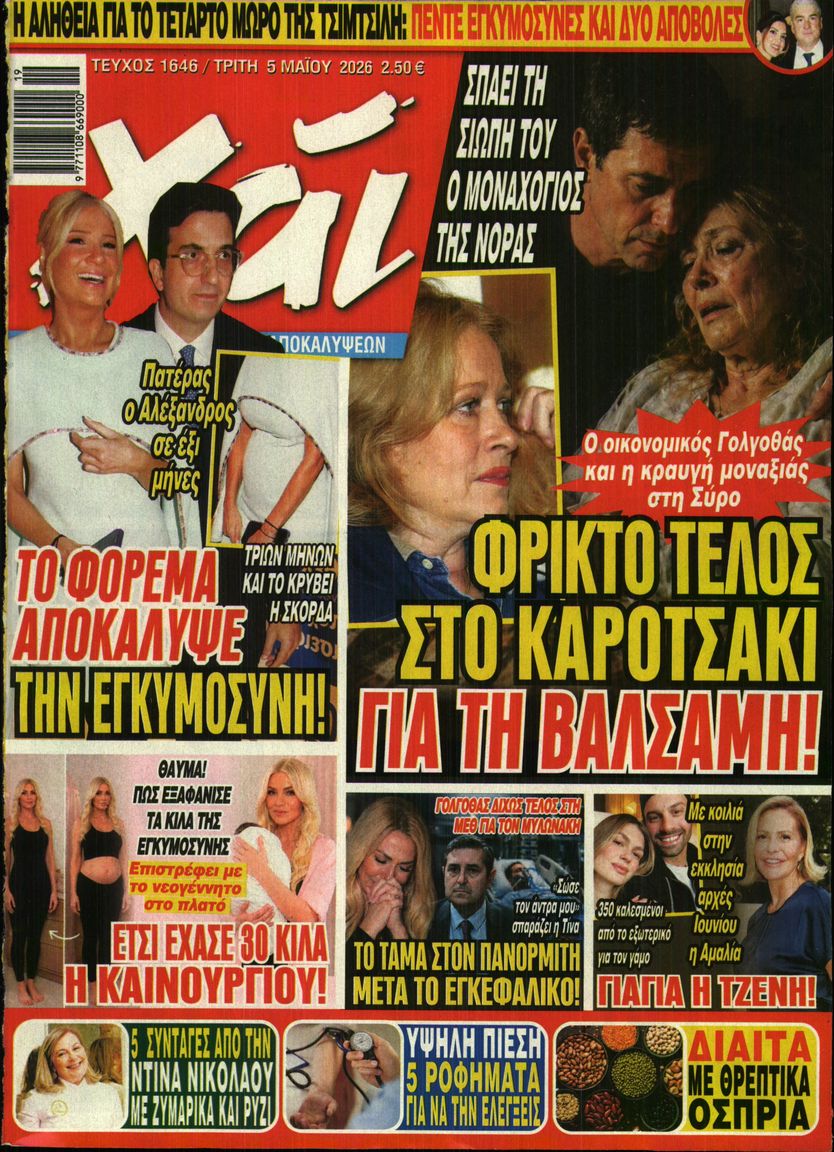 Πρωτοσέλιδο εφημερίδας ΧΑΙ