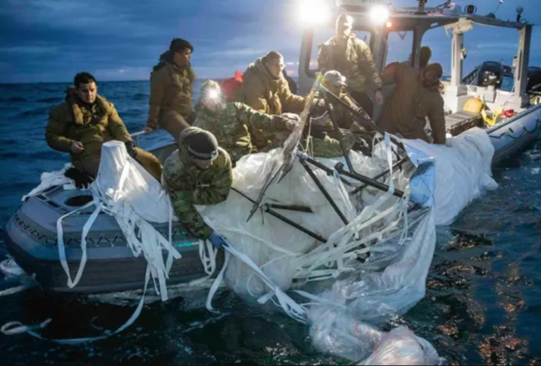 ΗΠΑ: Στη δημοσιότητα οι πρώτες εικόνες από το κινεζικό μπαλόνι μετά την κατάρριψη [pics]
