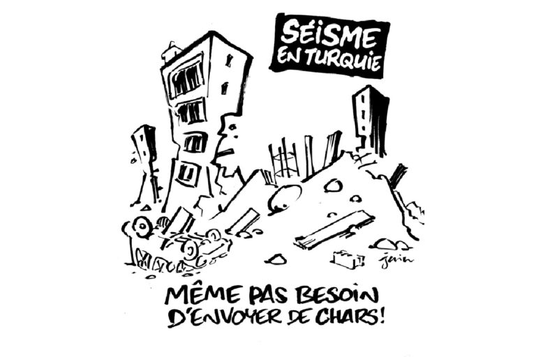 Charlie Hebdo: Έντονες αντιδράσεις για το σκίτσο με θέμα τον σεισμό στην Τουρκία