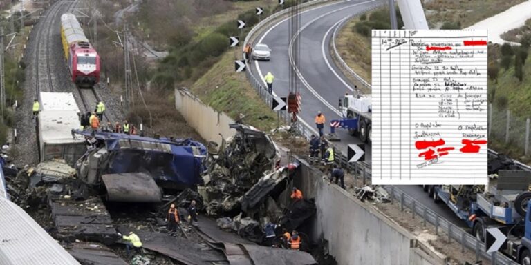 Τέμπη: Έγγραφο ντοκουμέντο – Διόρθωσαν την ώρα αποχώρησης των σταθμαρχών