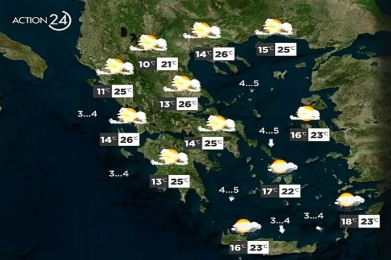 Ο καιρός σήμερα 23/5: Συνεχίζεται η αστάθεια – Που θα βρέξει